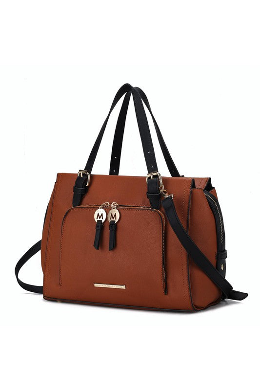 MKF Elise Color-block Satchel Bag by Mia k king-general-store-5710.myshopify.com