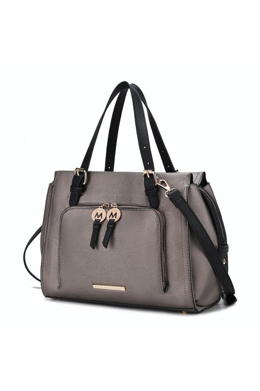 MKF Elise Color-block Satchel Bag by Mia k king-general-store-5710.myshopify.com