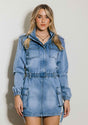 Long Sleeve Denim Romper Skirt king-general-store-5710.myshopify.com