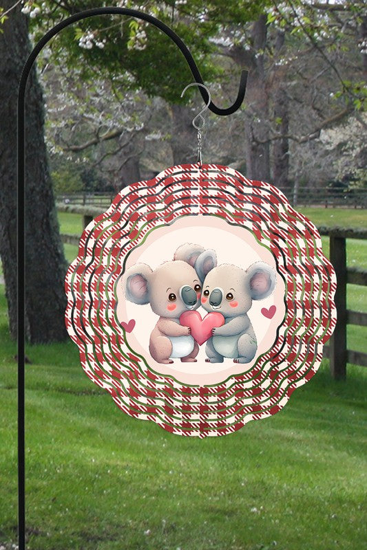 Valentine's Day Koala Bear Wind Spinner king-general-store-5710.myshopify.com