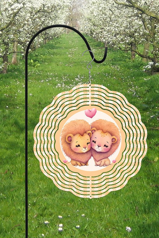 Valentine's Day Lion Hearts Wind Spinner king-general-store-5710.myshopify.com