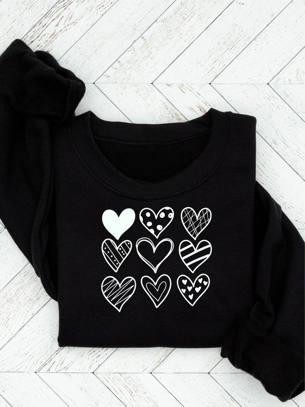 Nine Heart Valentine Sweatshirt king-general-store-5710.myshopify.com