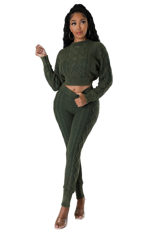 Long Sleeve Crop Sweater Pant Set king-general-store-5710.myshopify.com