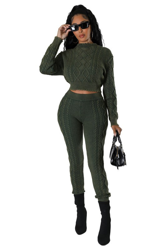 Long Sleeve Crop Sweater Pant Set king-general-store-5710.myshopify.com