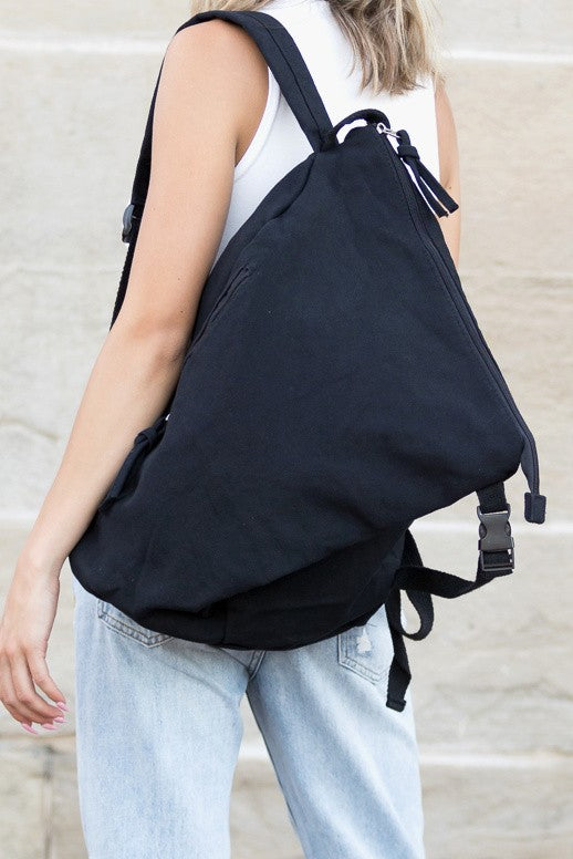 Kai Asymmetric Canvas Backpack king-general-store-5710.myshopify.com