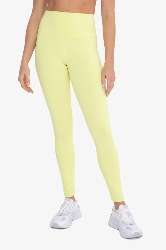 Tapered Band Essential Solid Highwaist Leggings