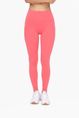 Tapered Band Essential Solid Highwaist Leggings