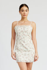 FLORAL PRINT EYELET DRESS king-general-store-5710.myshopify.com