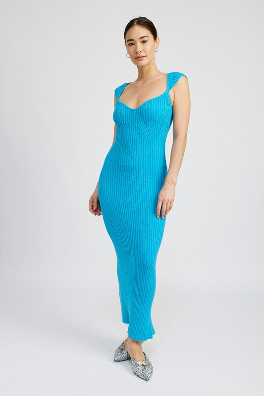 Sweetheart Bodycon Dress with Slit king-general-store-5710.myshopify.com