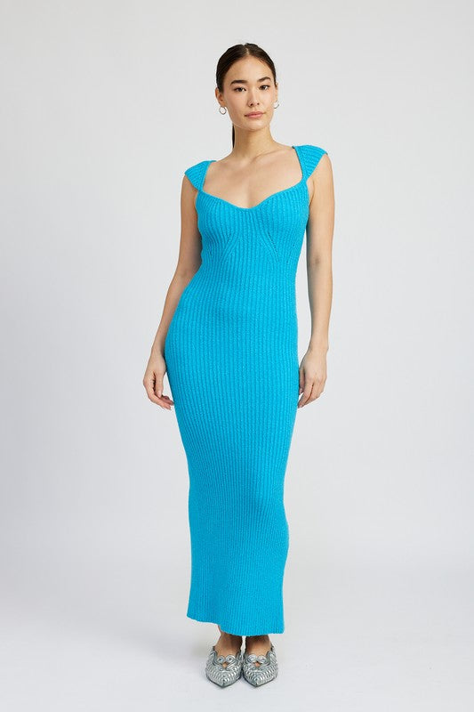 Sweetheart Bodycon Dress with Slit king-general-store-5710.myshopify.com