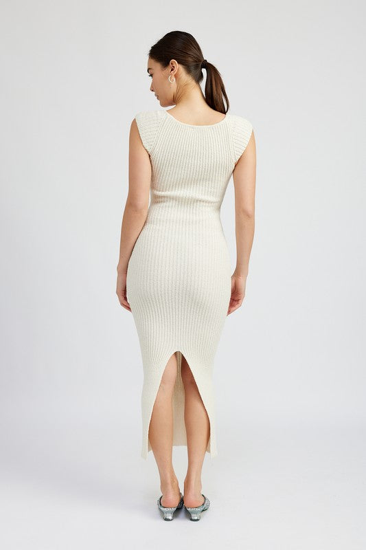 Sweetheart Bodycon Dress with Slit king-general-store-5710.myshopify.com