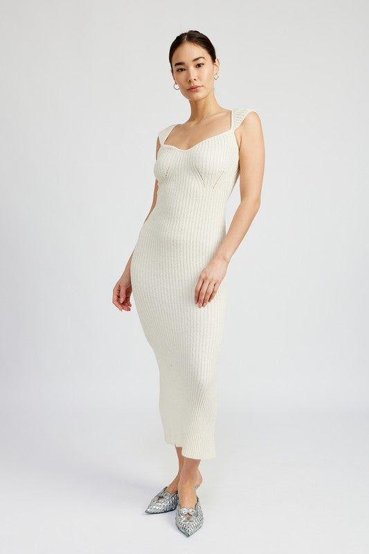 Sweetheart Bodycon Dress with Slit king-general-store-5710.myshopify.com