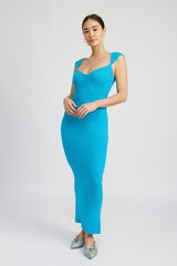 Sweetheart Bodycon Dress with Slit king-general-store-5710.myshopify.com