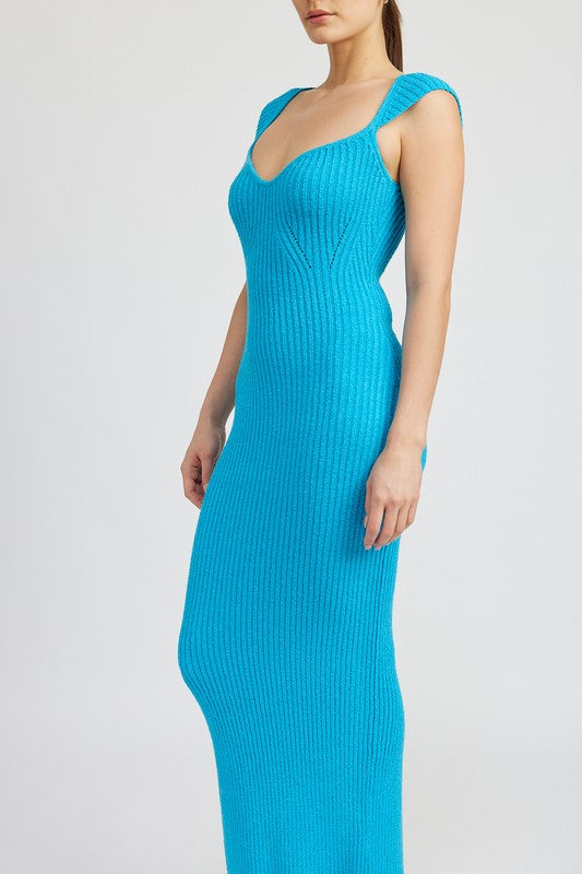 Sweetheart Bodycon Dress with Slit king-general-store-5710.myshopify.com