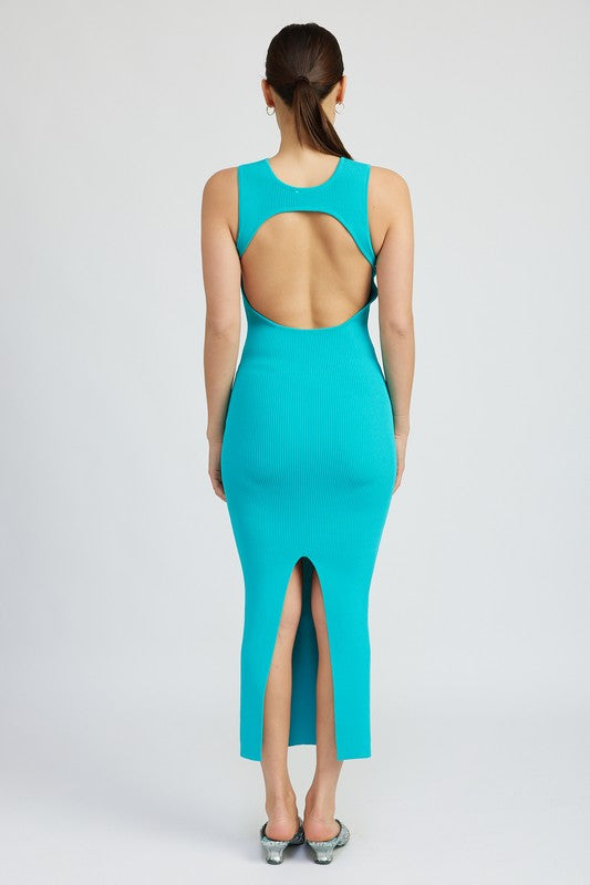 OPEN BACK MAXI KNIT DRESS king-general-store-5710.myshopify.com