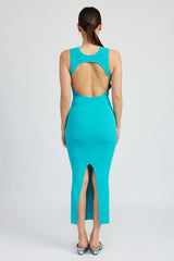 OPEN BACK MAXI KNIT DRESS king-general-store-5710.myshopify.com