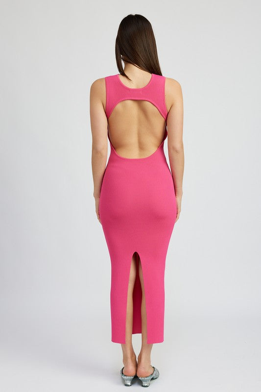 OPEN BACK MAXI KNIT DRESS king-general-store-5710.myshopify.com