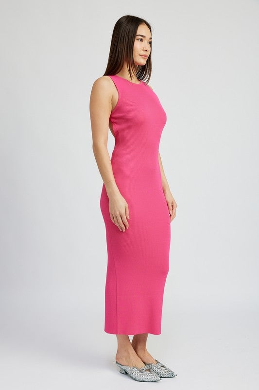 OPEN BACK MAXI KNIT DRESS king-general-store-5710.myshopify.com