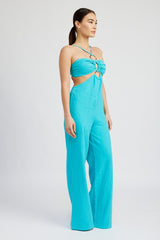 Double O-Ring Cut Out Jumpsuit