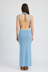 Halter Neck Open Back Maxi Dress king-general-store-5710.myshopify.com