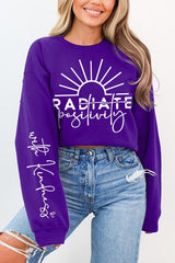 Radiate Positivity Graphic Fleece Sweatshirts king-general-store-5710.myshopify.com