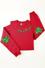 Lucky Shamrock Elbow Graphic Fleece Sweatshirts. king-general-store-5710.myshopify.com