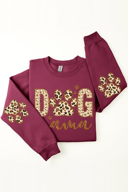 Dog Mama Elbow Printed Graphic Fleece Sweatshirts. king-general-store-5710.myshopify.com