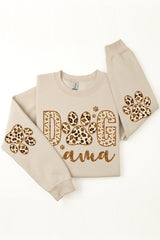 Dog Mama Elbow Printed Graphic Fleece Sweatshirts. king-general-store-5710.myshopify.com