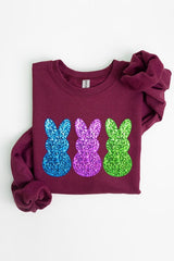 Easter Bunny Graphic Fleece Sweatshirts king-general-store-5710.myshopify.com