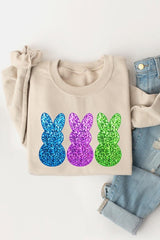 Easter Bunny Graphic Fleece Sweatshirts king-general-store-5710.myshopify.com