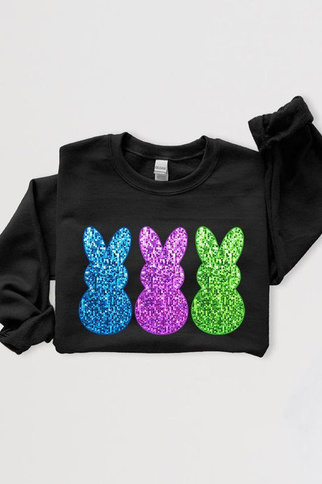 Easter Bunny Graphic Fleece Sweatshirts king-general-store-5710.myshopify.com