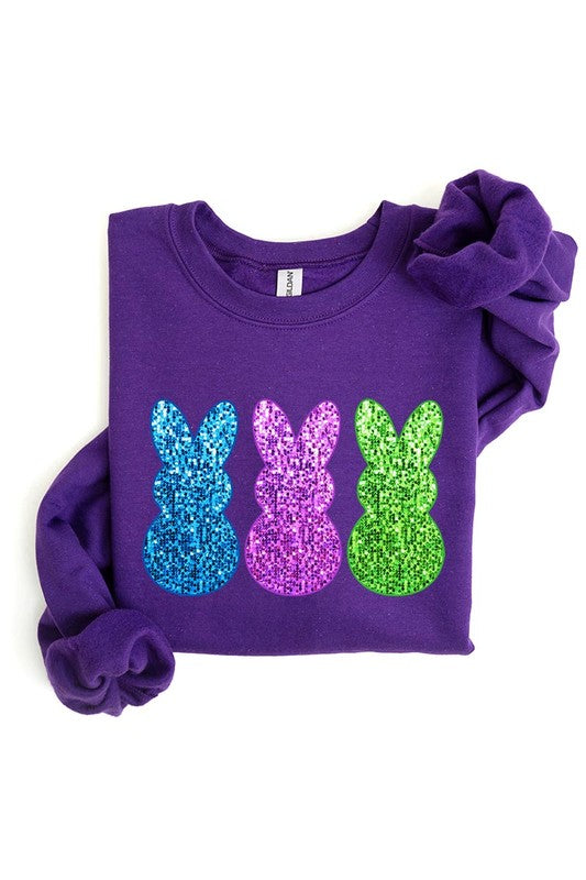 Easter Bunny Graphic Fleece Sweatshirts king-general-store-5710.myshopify.com