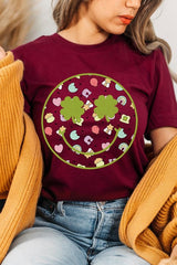 Smiley Face St Patrick's Day Graphic T Shirts