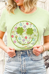 Smiley Face St Patrick's Day Graphic T Shirts