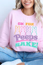 PEEPS Sake Easter Graphic Fleece Sweatshirts king-general-store-5710.myshopify.com