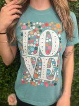 LOVE Multi Dot Tee king-general-store-5710.myshopify.com