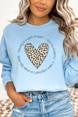 Teaching is a Work of Heart Leopard Sweatshirt king-general-store-5710.myshopify.com