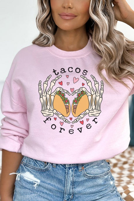 Tacos Are Forever Graphic Sweatshirt king-general-store-5710.myshopify.com