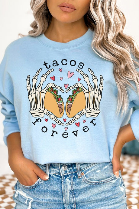 Tacos Are Forever Graphic Sweatshirt king-general-store-5710.myshopify.com