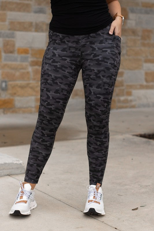 Maverick Camo Full Length Leggings with Pockets