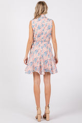 Floral Eyelet Mini Dress