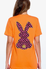 Easter Bunny Faux Glitter Back Graphic T Shirts king-general-store-5710.myshopify.com