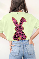 Easter Bunny Faux Glitter Back Graphic T Shirts king-general-store-5710.myshopify.com