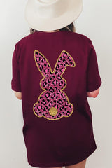 Easter Bunny Faux Glitter Back Graphic T Shirts king-general-store-5710.myshopify.com