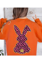 Easter Bunny Faux Glitter Back Graphic Sweatshirts king-general-store-5710.myshopify.com