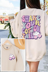 Easter Tail Graphic Fleece Sweatshirt king-general-store-5710.myshopify.com