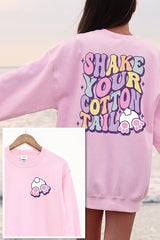 Easter Tail Graphic Fleece Sweatshirt king-general-store-5710.myshopify.com