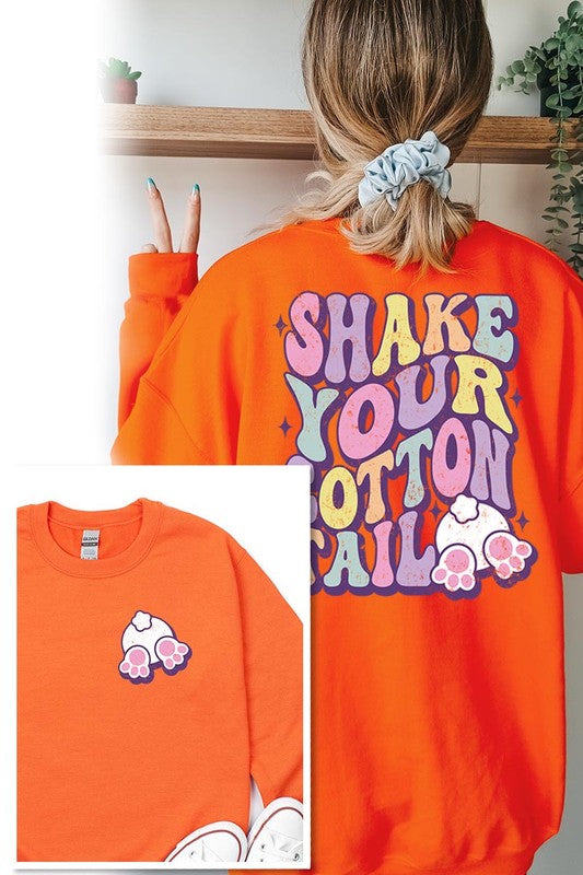 Easter Tail Graphic Fleece Sweatshirt king-general-store-5710.myshopify.com