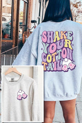 Easter Tail Graphic Fleece Sweatshirt king-general-store-5710.myshopify.com