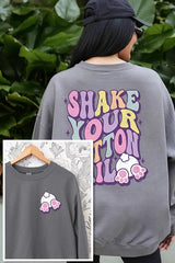 Easter Tail Graphic Fleece Sweatshirt king-general-store-5710.myshopify.com